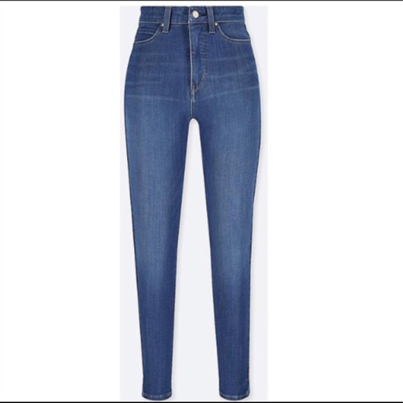 uniqlo high rise skinny ankle jeans